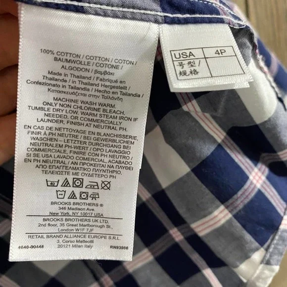 BROOKS Brothers 346 Women's Button Down 4P - Picture 3 of 4